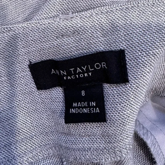 Ann Taylor Factory Light Gray Women’s High Rise Trousers (Sz 8) - Picture 6 of 9